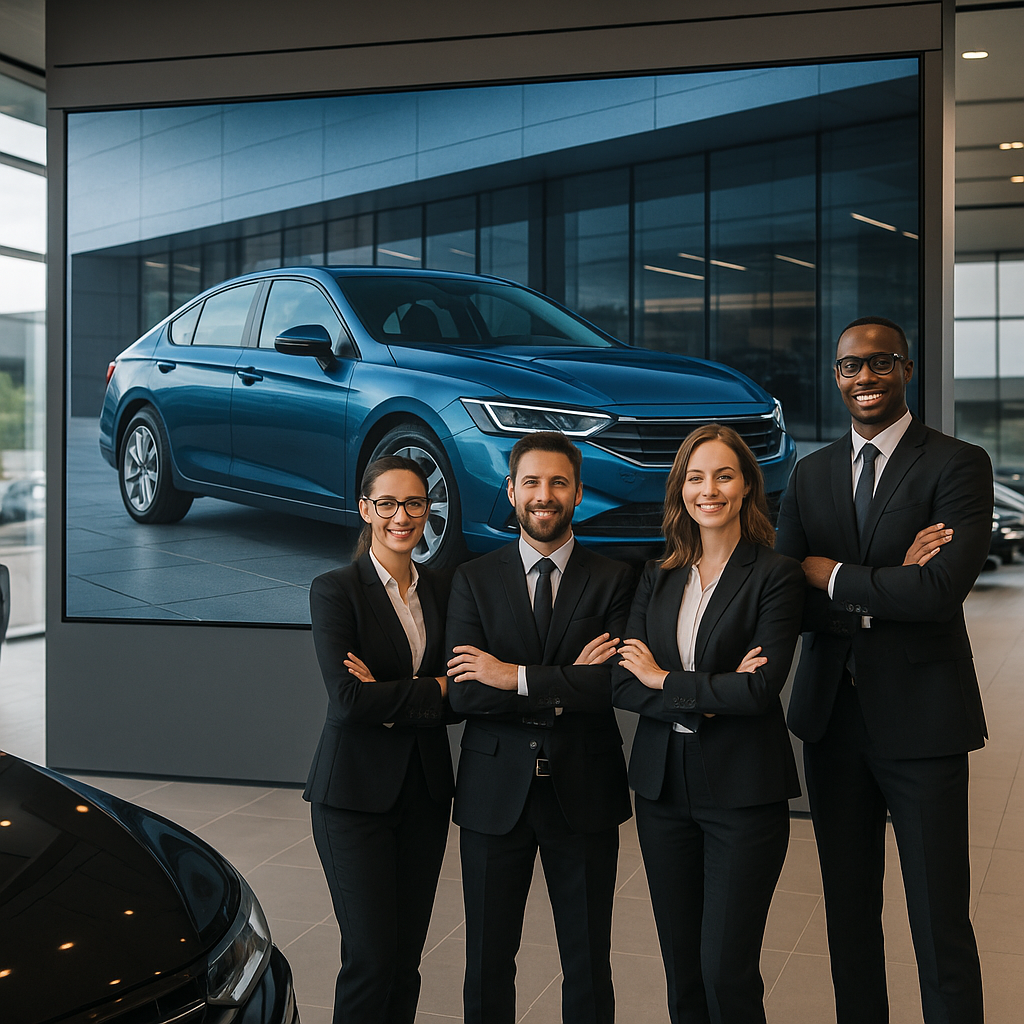 marketing automotivo digital em concessionária moderna