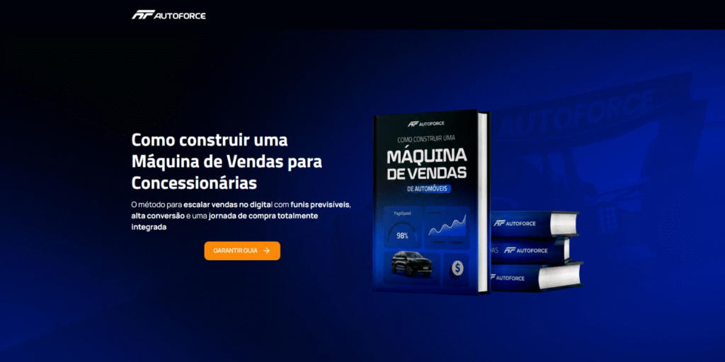 Ebook Guia Máquina de Vendas 2026 - Material gratuito da AutoForce
